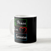 Mug Love criminalistique Enquêteur ADN (Devant gauche)