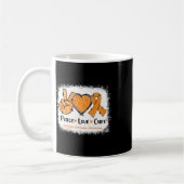 Mug Love Cure Multiple Sclérose Ms Awareness Orange (Gauche)
