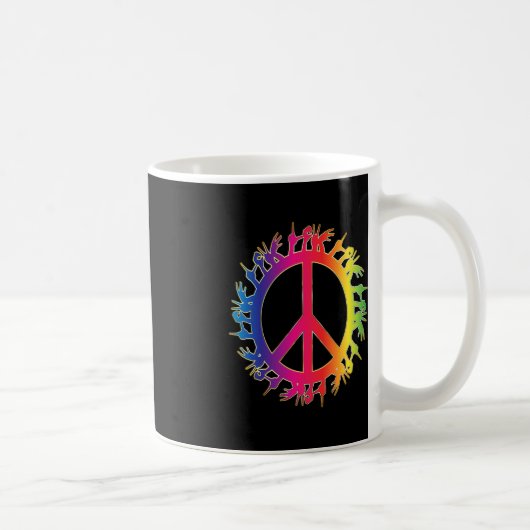 Mug Love Deaf Peace Sign Language Hand Taling Enseigna (Droite)