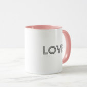 Mug Love Diamond Letters (Devant droit)