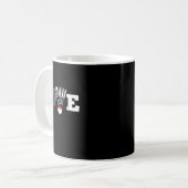 Mug Love Dminton Player Lover Athletic Shuttle (Devant gauche)