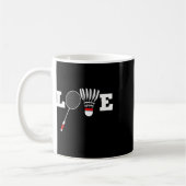 Mug Love Dminton Player Lover Athletic Shuttle (Gauche)
