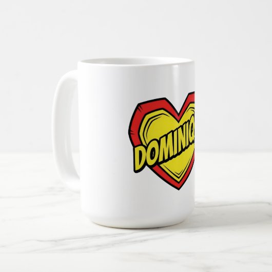 Mug Love Dominique (Devant gauche)