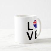 Mug Love - drapeau australien (Devant droit)