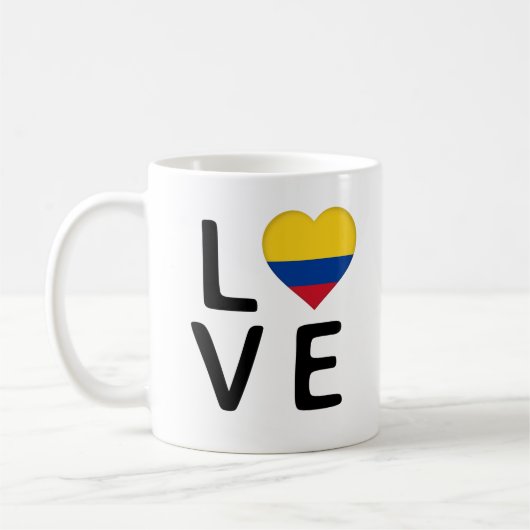 Mug Love - Drapeau Colombie (Gauche)