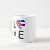 Mug Love - Drapeau Cuba (Devant gauche)
