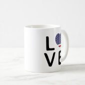 Mug Love - Drapeau des États-Unis d'Amérique (Devant droit)