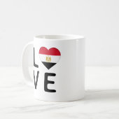 Mug Love - Drapeau égyptien (Devant gauche)