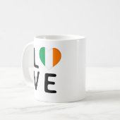 Mug Love - drapeau irlandais (Devant gauche)
