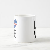 Mug Love - Drapeau Islande (Centre)