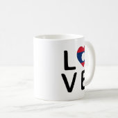 Mug Love - Drapeau Laos (Devant droit)