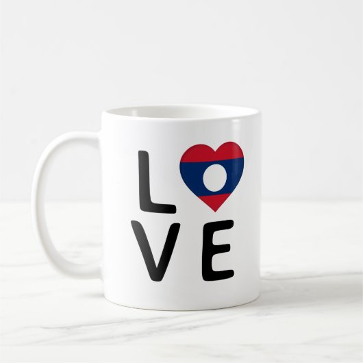 Mug Love - Drapeau Laos (Gauche)