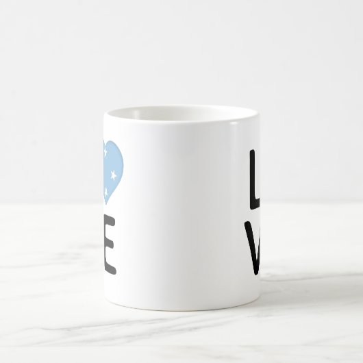 Mug Love - Drapeau Micronésie (Centre)