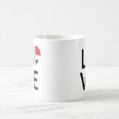 Mug Love - Drapeau République Dominicaine (Centre)