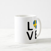Mug Love - Drapeau Suède (Devant droit)
