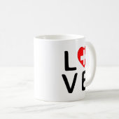 Mug Love - Drapeau Suisse (Devant droit)