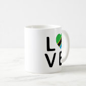 Mug Love - drapeau tanzanien (Devant droit)
