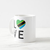 Mug Love - drapeau tanzanien (Devant gauche)