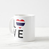 Mug Love - Drapeau Thaïlande (Devant gauche)