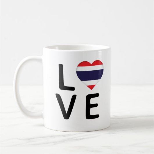 Mug Love - Drapeau Thaïlande (Gauche)