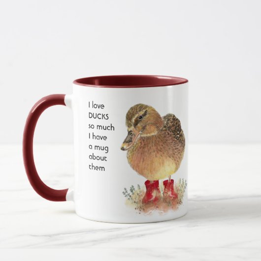 Mug Love DUCKS tellement je tellement de Citation amus (Gauche)