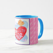 Mug Love Elegant Moderne Populaire Meilleur Coeur (Devant droit)