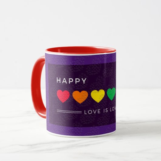 Mug Love Elegant Moderne Populaire Meilleur Coeur (Devant gauche)