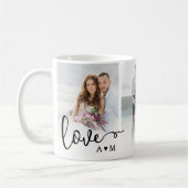 Mug Love Elegant Script Couple 3 Photo (Gauche)