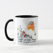 Mug Love English Robin Birds tellement je me divertit (Gauche)