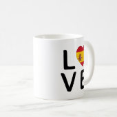 Mug Love - Espagne Drapeau (Devant droit)