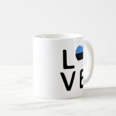 Mug Love - Estonie Drapeau (Devant droit)