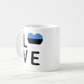 Mug Love - Estonie Drapeau (Devant gauche)