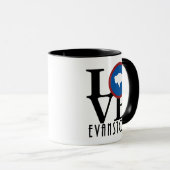 Mug LOVE Evanston WY 11oz (Devant droit)