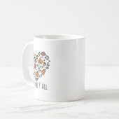 Mug Love Fall Y'all Leopard Citrouille Automne Saison  (Devant gauche)