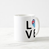 Mug Love - Fiji Flag (Devant droit)