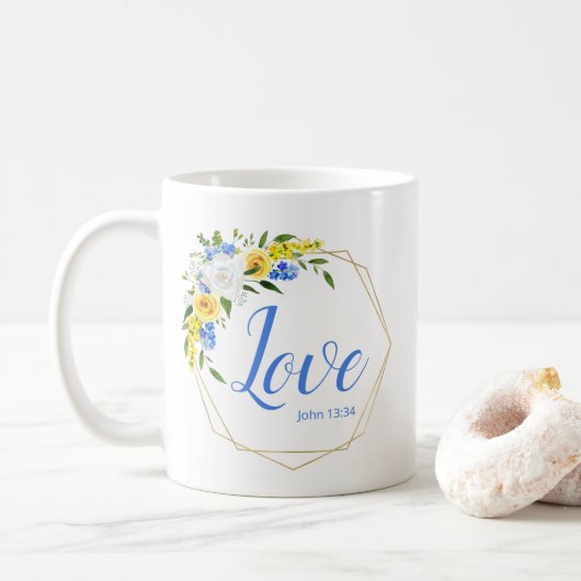Mug Love Floral (Avec donut)