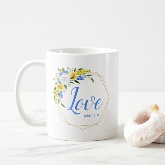 Mug Love Floral (Avec donut)