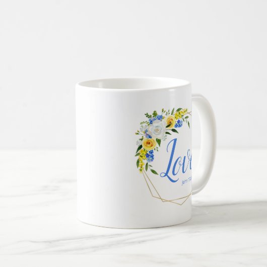 Mug Love Floral (Devant droit)