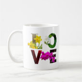Mug LOVE Floral Typography  (Gauche)
