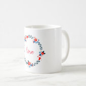 Mug Love Floral Wreath (Devant droit)