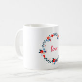 Mug Love Floral Wreath (Devant gauche)