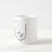 Mug Love forever – pinky promise line art (Centre)