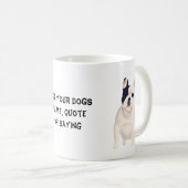 Mug Love French Bulldogs mignon Caricature Texte perso (Devant droit)
