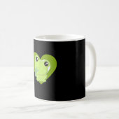Mug Love Frogs| Cadeaux cardiaques de la grenouille Cu (Devant droit)