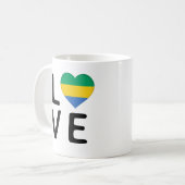 Mug Love - Gabon Drapeau (Devant gauche)