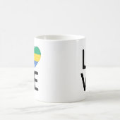 Mug Love - Gabon Drapeau (Centre)