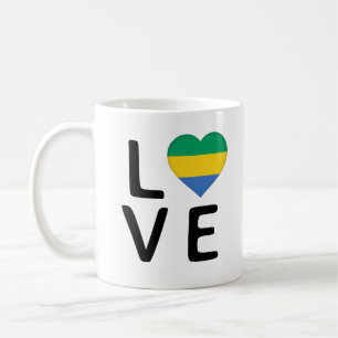 Mug Love - Gabon Drapeau