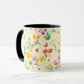 Mug Love Garden Fleurs et Coeurs de printemps (Devant gauche)