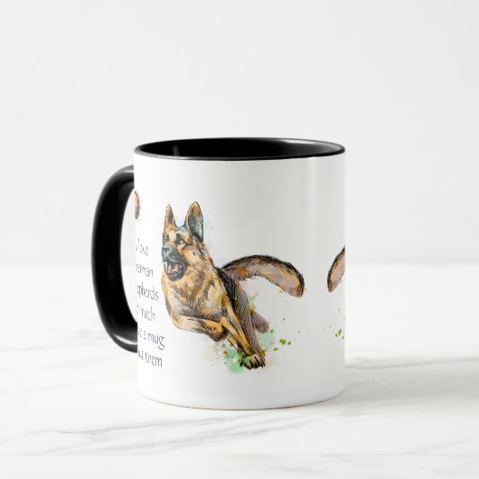 Mug Love German Shepherd Dog (Devant gauche)