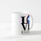 Mug LOVE Gillette Wyoming 11oz (Devant droit)